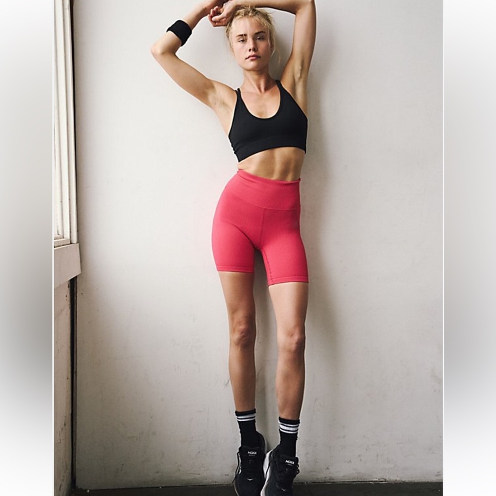 Free people movement happiness runs bike short